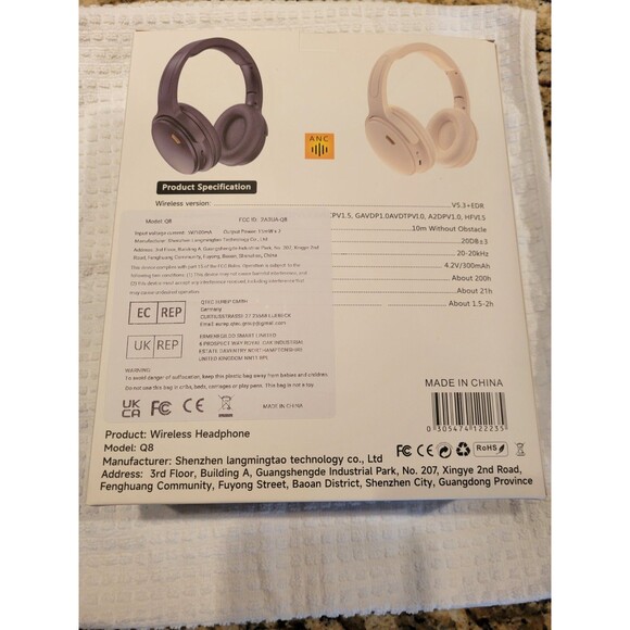 AMBW Wireless Headphones with Active Noise Cancelling (ANC) 🎧 New Condition - Picture 4 of 10